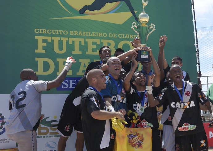 O Vasco conquistou o título da etapa da Serra do Circuito Brasileiro de Clubes de Beach Soccer