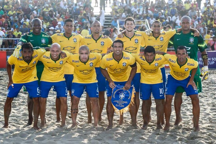 A seleção brasileira disputa em janeiro o Sulamericano de futebol de areia, em Vitória, no Espírito Santo